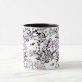 Abstrakter Spritzer Pinsel modern im Designstil Tasse (Zentrum)