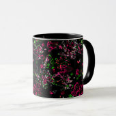 Abstrakter Spritzer Pinsel modern im Designstil Tasse (VorderseiteRechts)