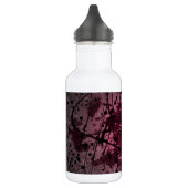 Abstrakter Spritzer Rosa Art Edelstahlflasche (Links)