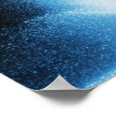 Abstrakter Sprühwasserbrunnen Poster (Ecke)