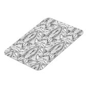 Abstrakter Stammdoodle Magnet (Linke Seite)