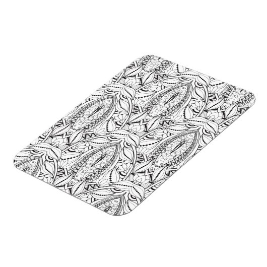 Abstrakter Stammdoodle Magnet (Linke Seite)