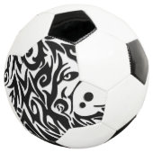 Abstrakter Stammeswolf Fußball (Dreiviertel)
