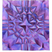 Abstrakter Star Duschvorhang (Vorderseite)