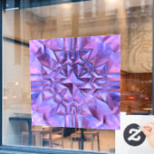 Abstrakter Star Fensteraufkleber (Café-Fenster)