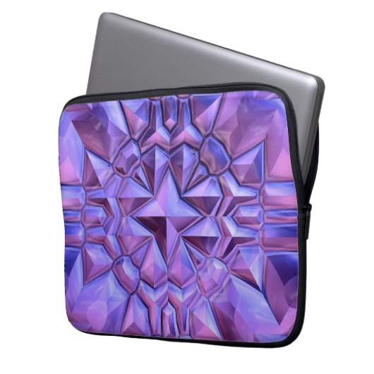 Abstrakter Star Laptopschutzhülle (Vorderseite Links)