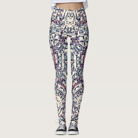 Abstrakter Star Leggings (Vorderseite)