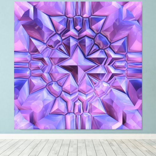 Abstrakter Star Leinwanddruck (Insitu (Holzboden))