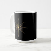 Abstrakter Star-Linie Kaffeetasse (Vorderseite Links)