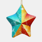 Abstrakter Star Moderne Kunst Keramik Ornament (Rechts)