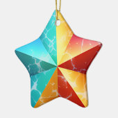 Abstrakter Star Moderne Kunst Keramik Ornament (Links)