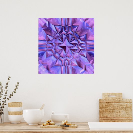 Abstrakter Star Poster (Küche)