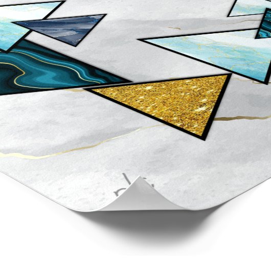 Abstrakter Star von David Magen David Giclée ArtPr Poster (Ecke)