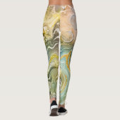 Abstrakter Stein aus flüssigem Marmor Textur Hinte Leggings (Rückseite)