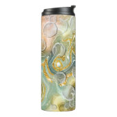 Abstrakter Stein aus flüssigem Marmor Textur Hinte Thermosbecher (Nach links gedreht)