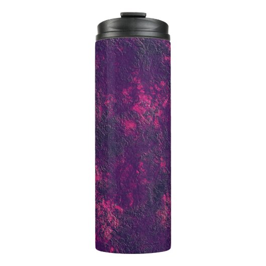 Abstrakter Stein Marmor mit Marinestextur, rosa vi Thermosbecher (Vorderseite)