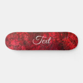 Abstrakter Stein Marmor mit roter Textur, Scharlac Skateboard (Horizontal)