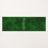 Abstrakter Stein Marmor strukturiert dunkelkontras Yogamatte (Vorderseite (Horizontal))