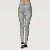 Abstrakter Steinwatercolor-Druck Leggings (Rückseite)