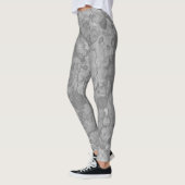 Abstrakter Steinwatercolor-Druck Leggings (Links)