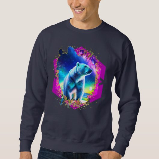 Abstrakter Stellar-Bär Sweatshirt (Vorderseite)