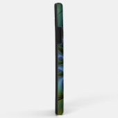 Abstrakter Stern, Shiny Blue Green Golden Fraktal  Case-Mate iPhone Hülle (Hinten/Rechts)