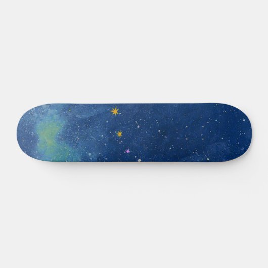 Abstrakter Sternenhimmel Skateboard (Horizontal)