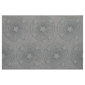 Abstrakter Sternstil Spiralmuster Grau Stoff (Fat Quarter (45,7 x 55,9 cm))