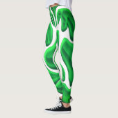 Abstrakter Stil kombiniert mit digitaler Kunst in Leggings (Links)