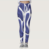 Abstrakter Stil mit moderner Kunst Leggings (Vorderseite)