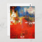 Abstrakter Stil Postkarte (Vorne/Hinten)