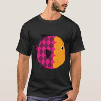 Abstrakter stilisierter Fisch T-Shirt
