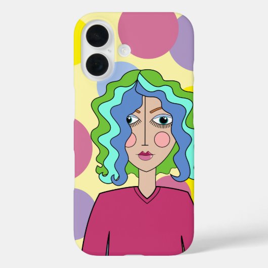 Abstrakter stilisierter iPhone/iPad Gehäuse Case-Mate iPhone Hülle (Rückseite)