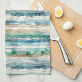 Abstrakter Strand, Alkoholtupfer Geschirrtuch (Viertel Falte)