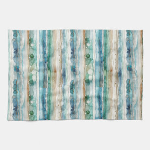 Abstrakter Strand, Alkoholtupfer Geschirrtuch