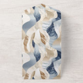 Abstrakter Strand am Blue Cream Sea Sand Ocean All In One Einladung (Außenbereich)