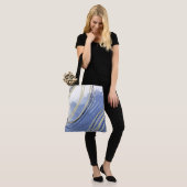 Abstrakter Strand inspiriert Tasche (Am Model)