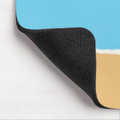 Abstrakter Strand, Meer und Himmel Mousepad (Ecke)