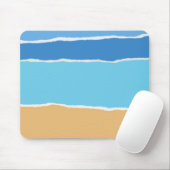 Abstrakter Strand, Meer und Himmel Mousepad (Mit Mouse)