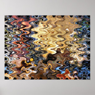 ABSTRAKTER STRAND POSTER