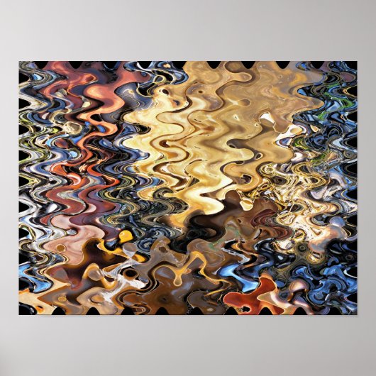 ABSTRAKTER STRAND POSTER (Vorne)