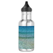 Abstrakter Strandabschnitt 42 Edelstahlflasche (Rechts)
