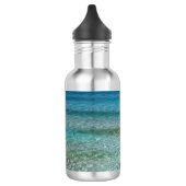 Abstrakter Strandabschnitt 42 Edelstahlflasche (Links)