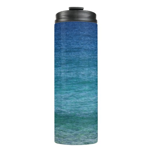 Abstrakter Strandabschnitt 42 Thermosbecher (Vorderseite)