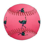 Abstrakter Straußen Baseball (Vorderseite)