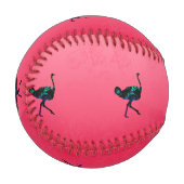 Abstrakter Straußen Baseball (Vorderseite Links)