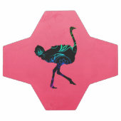 Abstrakter Straußenball Fußball (Flach)