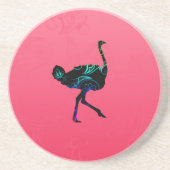 Abstrakter StraußenUntersetzer Sandstein Untersetzer (Vorne)