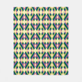 Abstrakter Streifen Diamantpastel Fleecedecke (Vorderseite)