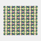 Abstrakter Streifen Diamantpastel Fleecedecke (Vorderseite (Horizontal))